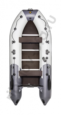 Лодка Ривьера Компакт 3600 СК комби светло-серый/графит