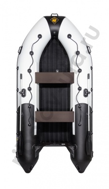 Лодка Ривьера 3600 НДНД гидролыжа комби светло-серый/черный