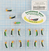 Мормышка вольфрам Зеленый мыс Гвоздик с кор №2 (чс)+ арбуз желтый(0,6)