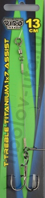 Титановый ассист с тройником Vido 1х7 T-Treble, дл.13см