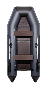 Лодка Аква 3200 Слань-книжка Киль графит/черный