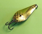 Блесна Нижегородская Атом-2 незацепляйка 17гр цв. 01 золото