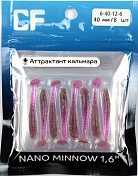 Силиконовая приманка Crazy Fish Nano minnow 1,6in 40мм цв.12 (кальмар)