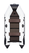 Лодка Аква 2800 Слань-книжка Киль светло-серый/черный 