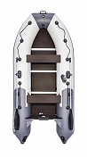 Лодка Ривьера Компакт 3400 СК комби светло-серый/графит