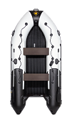Лодка Ривьера Компакт 3600 НДНД комби светло-серый/черный