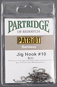 Крючки Partridge of Reddittch Patriot Barbless ideal jig hook #10 (25шт/уп) Крючки Partridge of Reddittch Patriot Barbless ideal jig hook #10 (25шт/уп)
