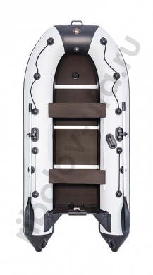 Лодка Ривьера Компакт 3200 СК комби светло-серый/черный