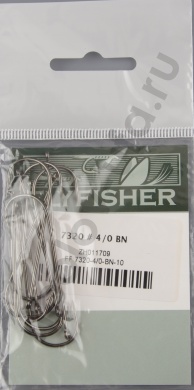Крючки Flyfisher 7320 #4/0 BN