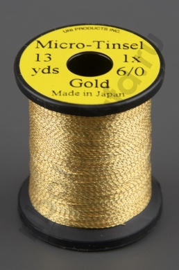 Люрекс овальн. микро UNI Micro-Tinsel 12yds. Gold