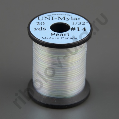 Плоский люрекс Uni-Mylar #12 Pearl 3/64 in ZUM12PE