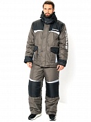 Костюм зимний Huntsman Полюс V-2 цв. Хаки тк. Cell со снегозащитными гетрами р. 56-58 рост 170-176