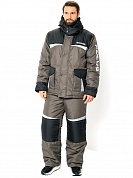 Костюм зимний Huntsman Полюс V-2 цв. Хаки тк. Cell со снегозащитными гетрами р. 56-58 рост 170-176