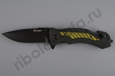 Нож складной туристический Ganzo G628-GR черно-фисташковый