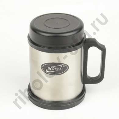 Кружка Biostal с крышкой пласт.ручкой 0,33л. (NM-108B)
