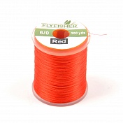 Монтажная нить Flyfisher 6/0 200 yards 180м Red ZX032620