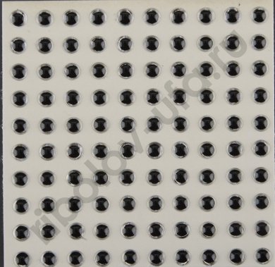 Глазок Перцев ЗD самок. d 3mm, цв.серебро