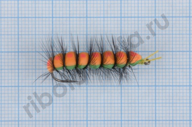 Мушка Гусеница 27мм в асс.