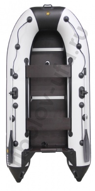 Лодка Ривьера Компакт 2900 СК комби светло-серая/черный