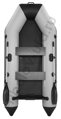 Лодка Аква 2800 светло-серый/черный