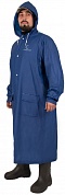 Плащ-дождевик Следопыт плотный PVC, 68x120см, на кнопках с капюшоном, р. 48-50, цв. синий