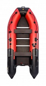 Лодка Ривьера Компакт 3600 СК комби красный/черный