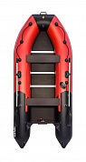 Лодка Ривьера Компакт 3600 СК комби красный/черный