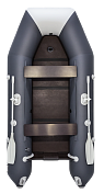 Лодка Аква 2900 Слань-книжка Киль графит/светло-серый