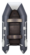 Лодка Аква 2900 Слань-книжка Киль графит/светло-серый