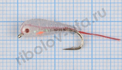 Малек-пыздрик кр.№10 хвост удлинен., цв. красный #023