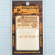 Мормышка вольфрам.Тульская Дробинка с кембриком 3,5мм золото