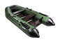 Лодка Аква 2900 СК зеленый/черный