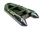 Лодка Аква 2800 зеленый/черный