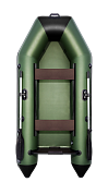 Лодка Аква 2800 зеленый/черный