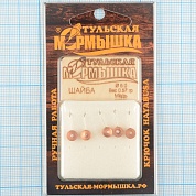 Мормышка вольфрам.Тульская Шайба с кембриком 5,0мм медь