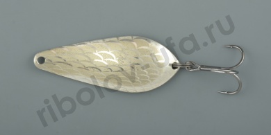 Блесна колеблющаяся Sinkers  Атом 15гр. мельхиор рис №01