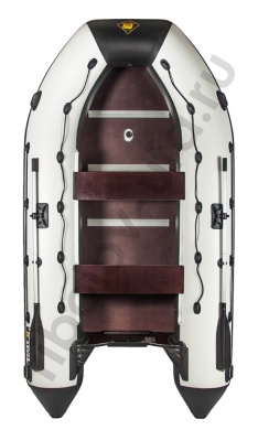 Лодка Ривьера Максима 3600 СК комби светло-серый/черный