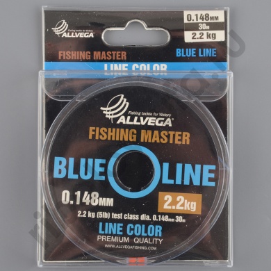 Леска Allvega монофильная Fishing Master голубая 30м 0,148мм