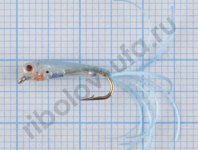 Малек-пыздрик кр.№12 хвост распуш., цв. голубой #034