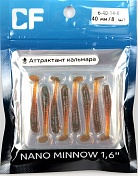 Силиконовая приманка Crazy Fish Nano minnow 1,6in 40мм цв.14 (кальмар)