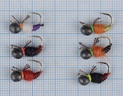 Микроджиг Козявка кр.10 Fugo 1гр.