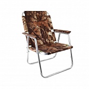 Кресло-шезлонг №2 Медведь алюмин. вес 2,2кг, ширина 51см, высота по спинке 82см, макс.нагруза 110кг