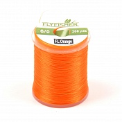 Монтажная нить Flyfisher 6/0 200 yards 180м FL.Orange ZX032620