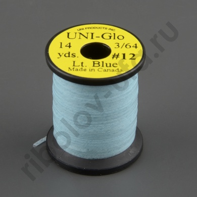 Плоский люрекс Uni Glo 14 y. Lt.Blue #12