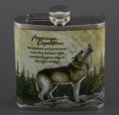 Фляжка Волк 210мл Helios