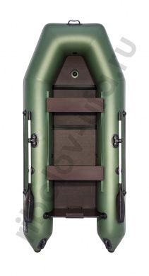 Лодка Аква 3200 Слань-книжка Киль зеленый