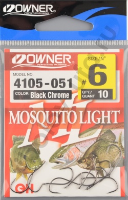 Одинарные крючки Owner Mosquito Light BC 4105-6