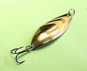 Блесна Люкс Нижегородская Крокодил 16гр цв.02 золото Блесна Люкс Нижегородская Крокодил 16гр цв.02 золото