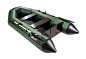 Лодка Аква 2600 зеленый/черный