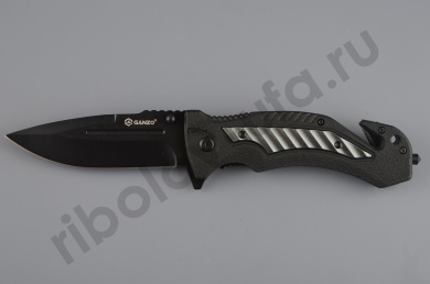 Нож складной туристический Ganzo G628-GY черно-серый